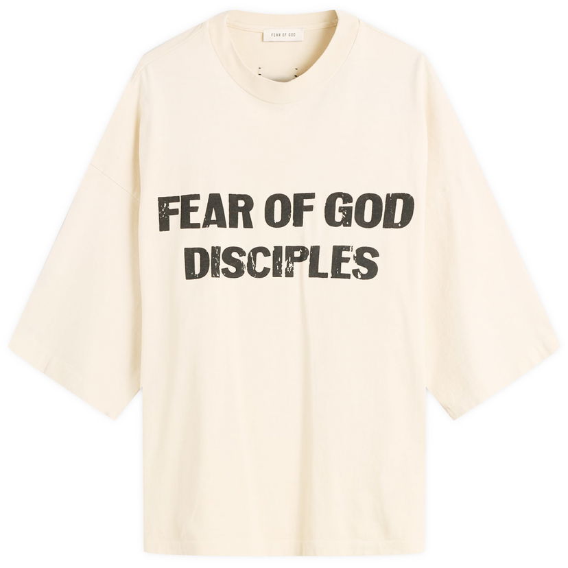 Тениска Fear of God Relaxed Disciple T-Shirt Бежово | FG25FW10-10309HWJUS-991