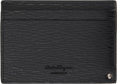 Портфейл FERRAGAMO Salvatore Ferragamo Gancini Card Holder Черно | 733292, 1