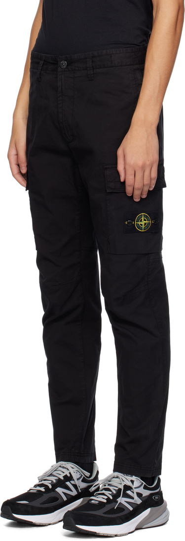 Карго панталони Stone Island Stone Island Supima Cotton Twill Cargo Pants Черно | 811530410, 3