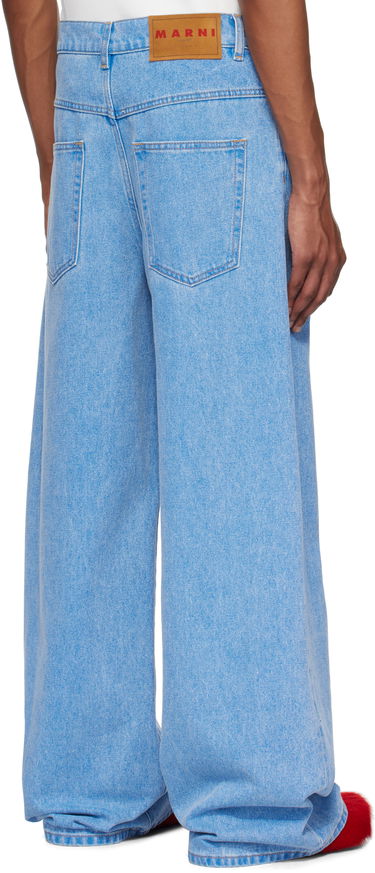 Дънки Marni Marni Organic Wide-Leg Jeans Синьо | PUJU0103A0 USCW91, 2