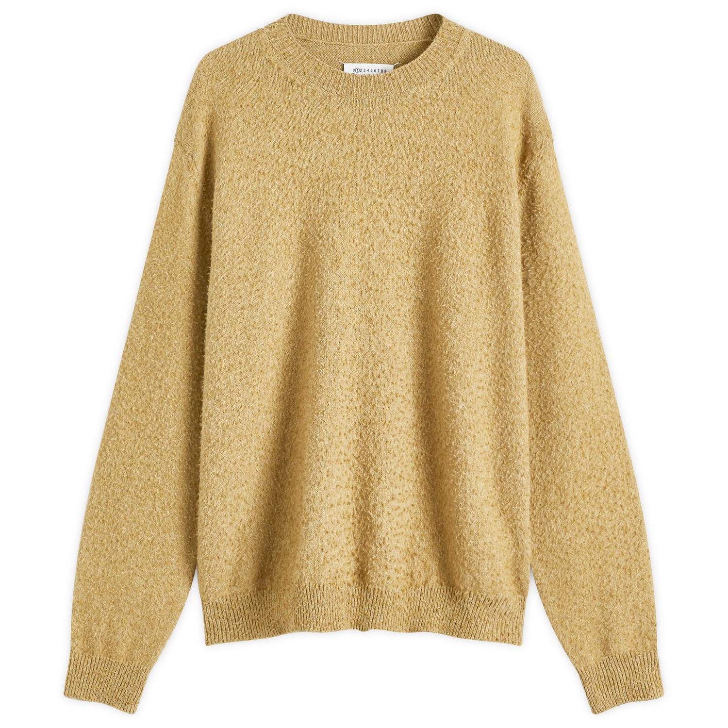 Пуловер Maison Margiela Maison Margiela Crewneck Wool-Cotton Knit, Size Large Жълто | S50HL0033-M13108-725M, 1