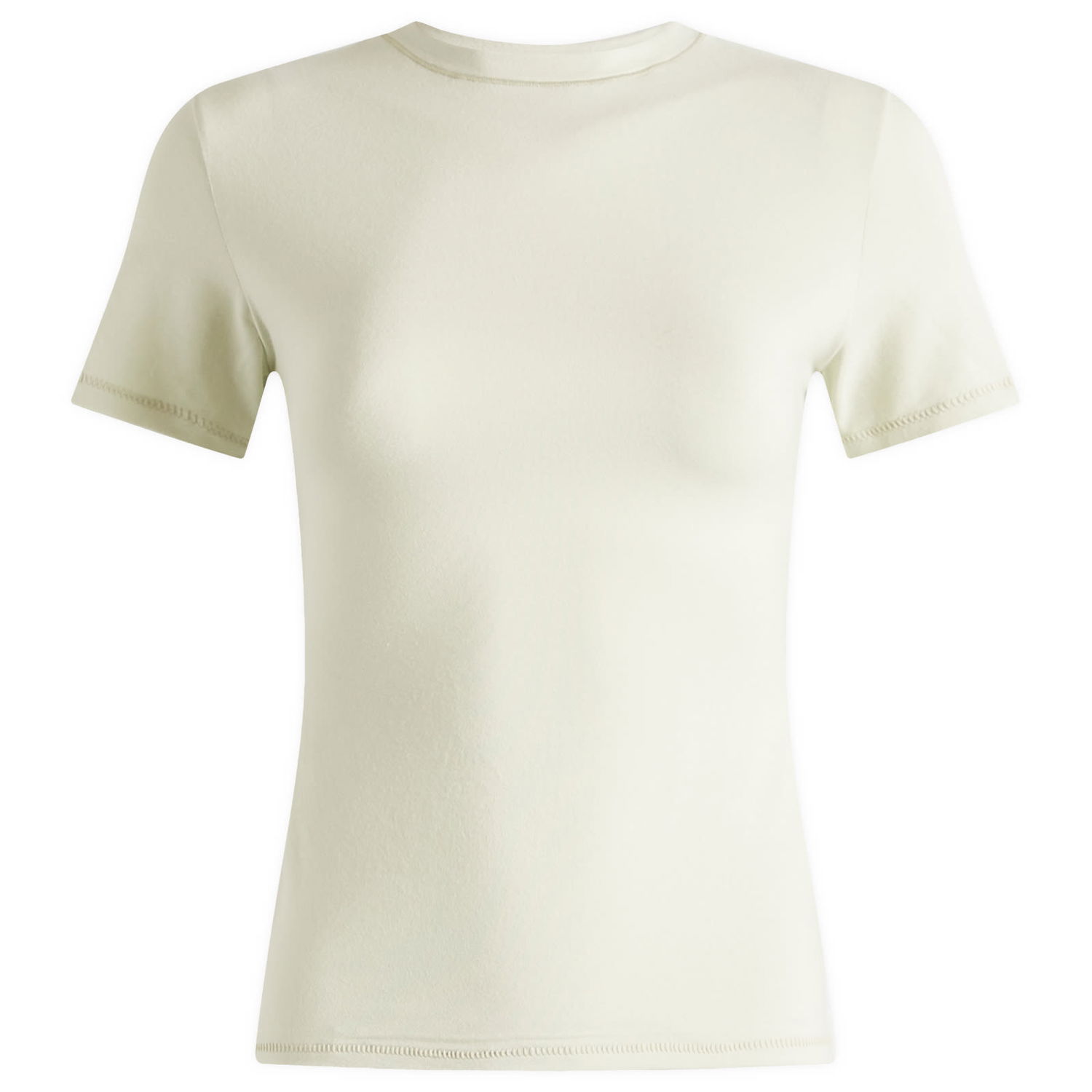 Тениска SKIMS SKIMS Cotton Jersey T-Shirt, Size Large Бежово | AP-TSH-0638-SPEARMINT, 1