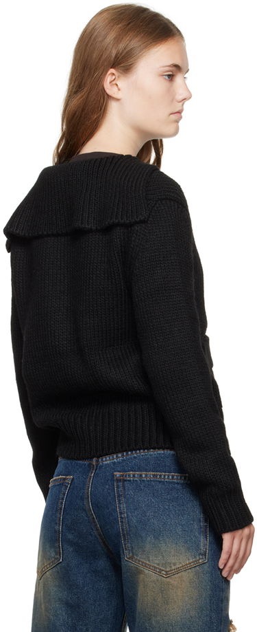 Пуловер We11done Sailor Knit Cardigan Черно | WD-KC2-24-632-W-BK, 2