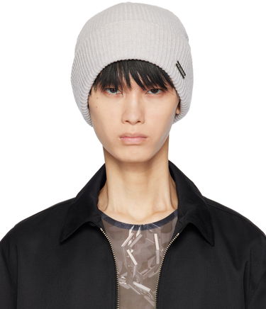 Шапка Han Kjøbenhavn Logo-Appliqued Ribbed Knit Beanie Сиво | A-133070, 0