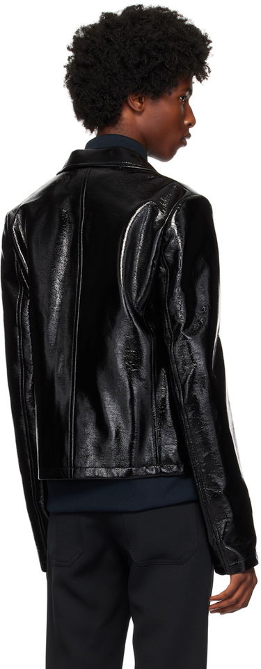 Яке Courrèges Vinyl Biker Jacket Черно | 324CBL195VY0014, 2