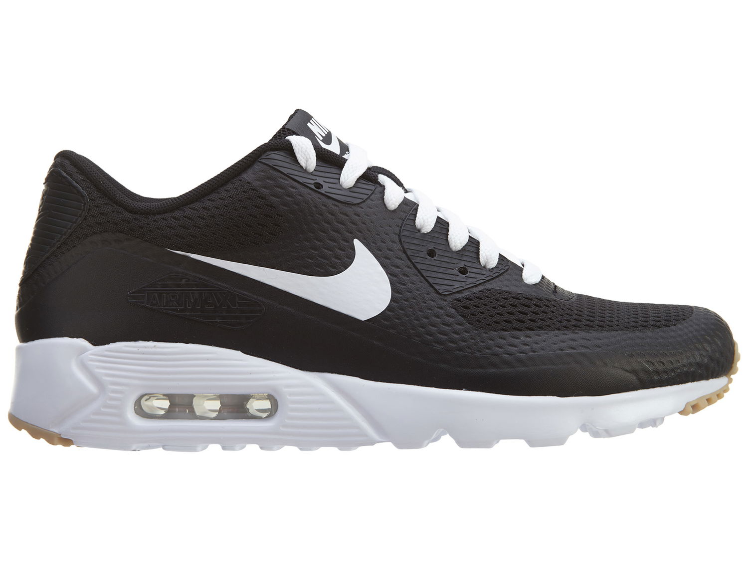 Кецове и обувки Nike Air Max 90 Ultra Essential Black White-Black Черно | 819474-010, 0