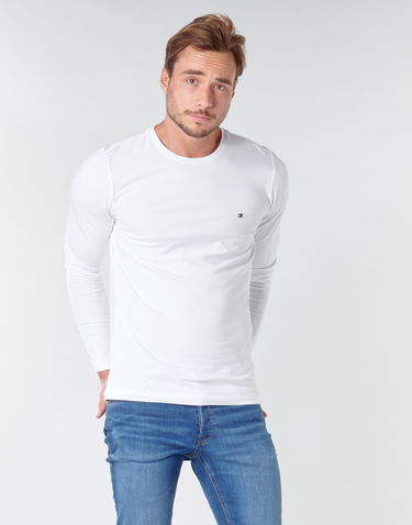 Тениска Tommy Hilfiger STRETCH SLIM FIT TEE Бяло | MW0MW10804-YBR, 1