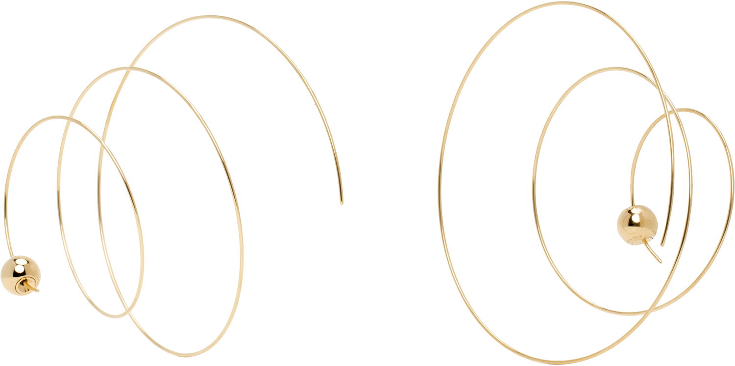 Обеци Alaïa ALAÏA Thin Spiral Earrings Металик | AA2B128LA043, 1