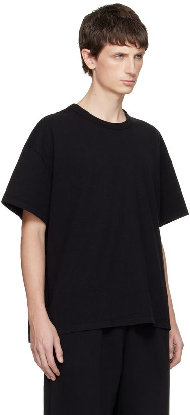 Тениска LES TIEN Lightweight Binded Neck Oversized T-shirt Бяло | HV-2092, 4