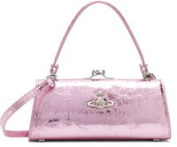 Vivienne Westwood Doll XL Crinkled Metallic Frame Bag