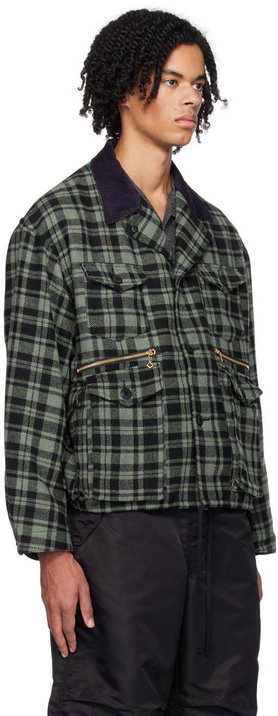 Яке BEAMS BEAMS PLUS Fishing Plaid Jacket Зелено | 38180377791, 1