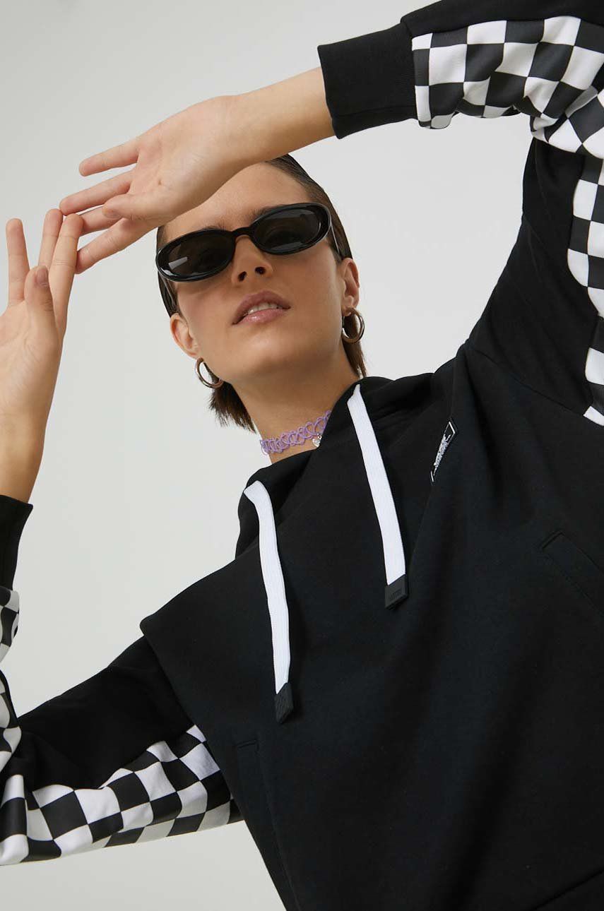 Суитчър Vans Boom Boom Check It Hoodie Черно | VN00045DBLK1, 0