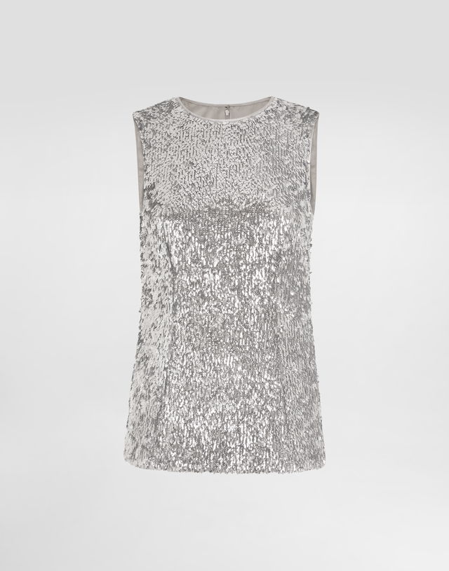 Sleeveless Sequin Top