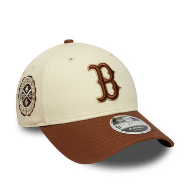 Шапка с козирка New Era Boston Red Sox MLB WS Patch Retro 9FORTY M-CROWN Adjustable Cap Бежово | 60691351, 2