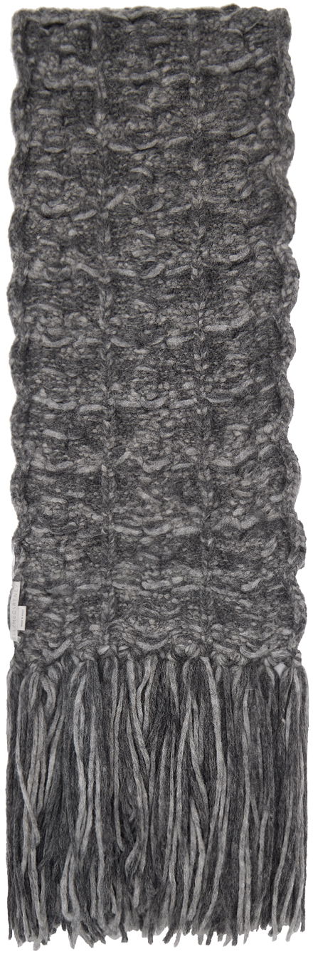Шал Stella McCartney Stella McCartney Tassel Knit Scarf Сиво | 6K08533S2516, 1