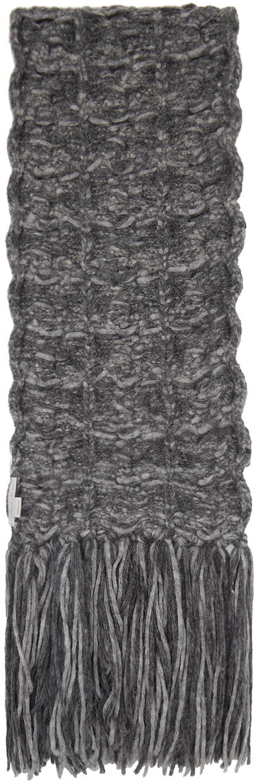 Шал Stella McCartney Stella McCartney Tassel Knit Scarf Сиво | 6K08533S2516, 1