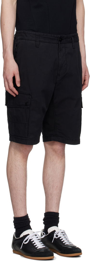 Къси панталони Stone Island Stone Island Supima Cotton Twill Stretch-TC Cargo Shorts Черно | K1S15L100011S0010, 1