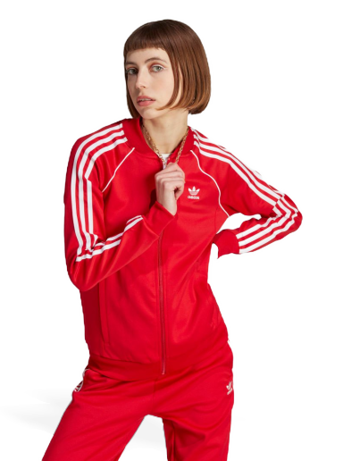 Яке adidas Originals Adicolor Classics SST Track Top Червено | IK4032