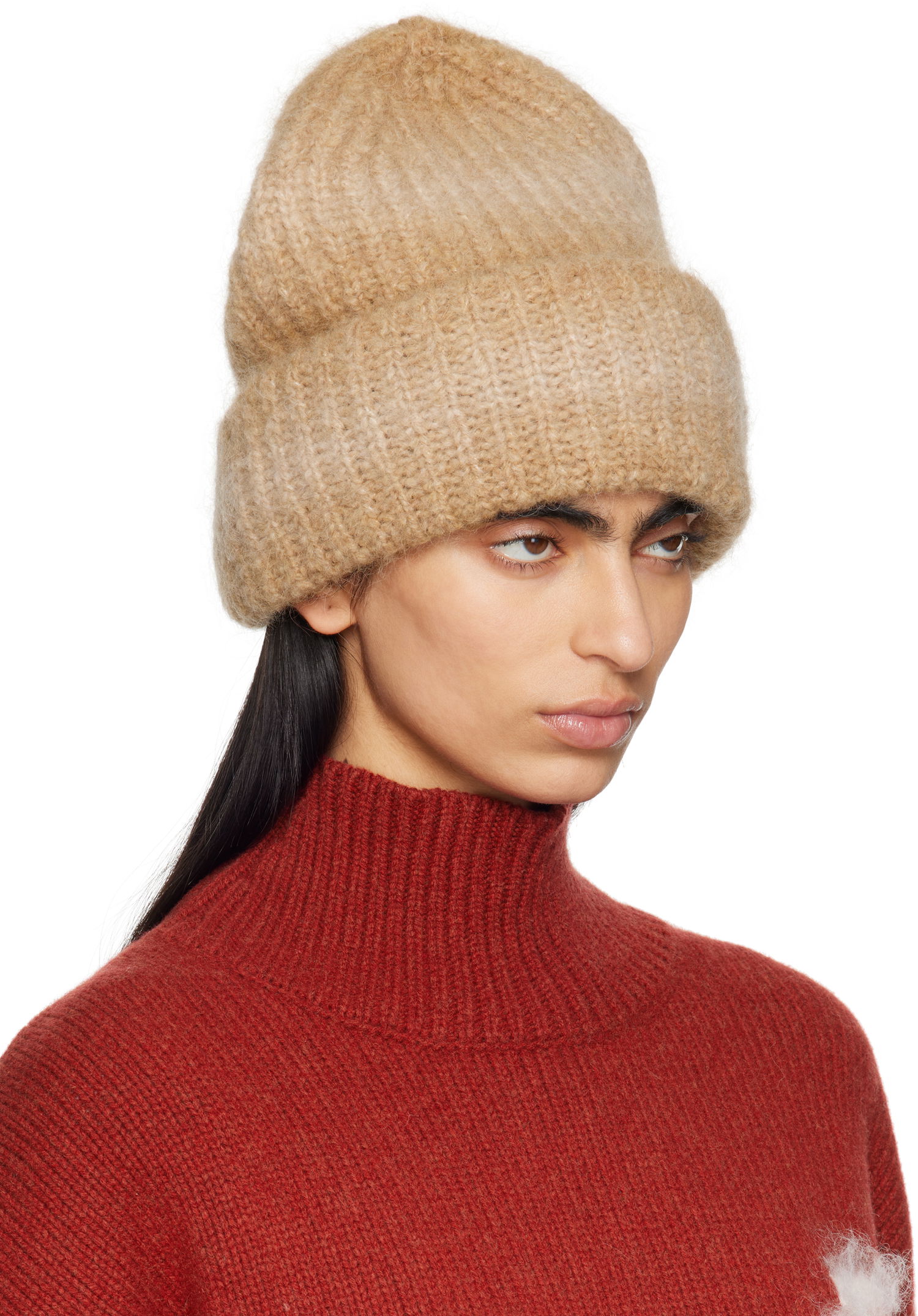 Шапка Études Alpaca Beanie Кафяво | H24MMACC699-64, 1