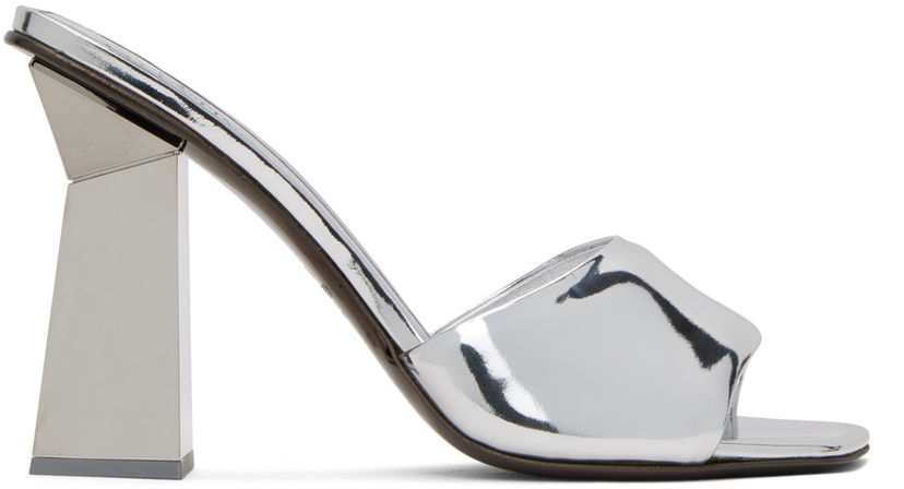 Облекло Valentino Valentino Garavani Silver One Stud Hyper Sandals Сиво | 3W0S0HK1BYZ