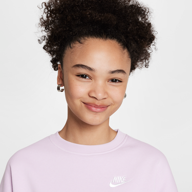 Суитчър Nike Sportswear Club Fleece Crewneck Sweatshirt Лилаво | FZ9244-537, 3