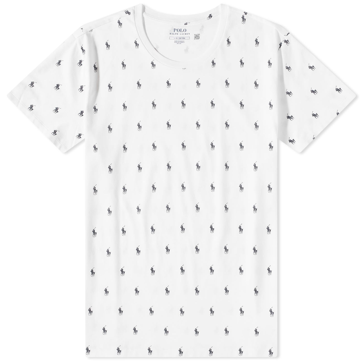 Тениска Polo by Ralph Lauren All Over Pony Sleepwear Tee Бяло | 714899612001, 0