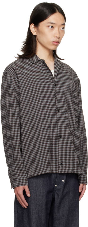 Риза sage NATION SAGE NATION Siesta Check Button-Down Shirt Кафяво | S139 SIESTA SHIRT WOOL COTTON, 1