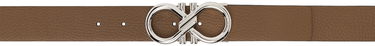 Колани FERRAGAMO Grained Gancini Reversible Leather Belt Кафяво | 770941 670309002, 0