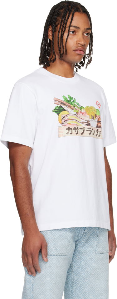 Тениска Casablanca Casablanca Ingredients Graphic Print T-Shirt Бяло | M-AW25-JTS-001-03, 3