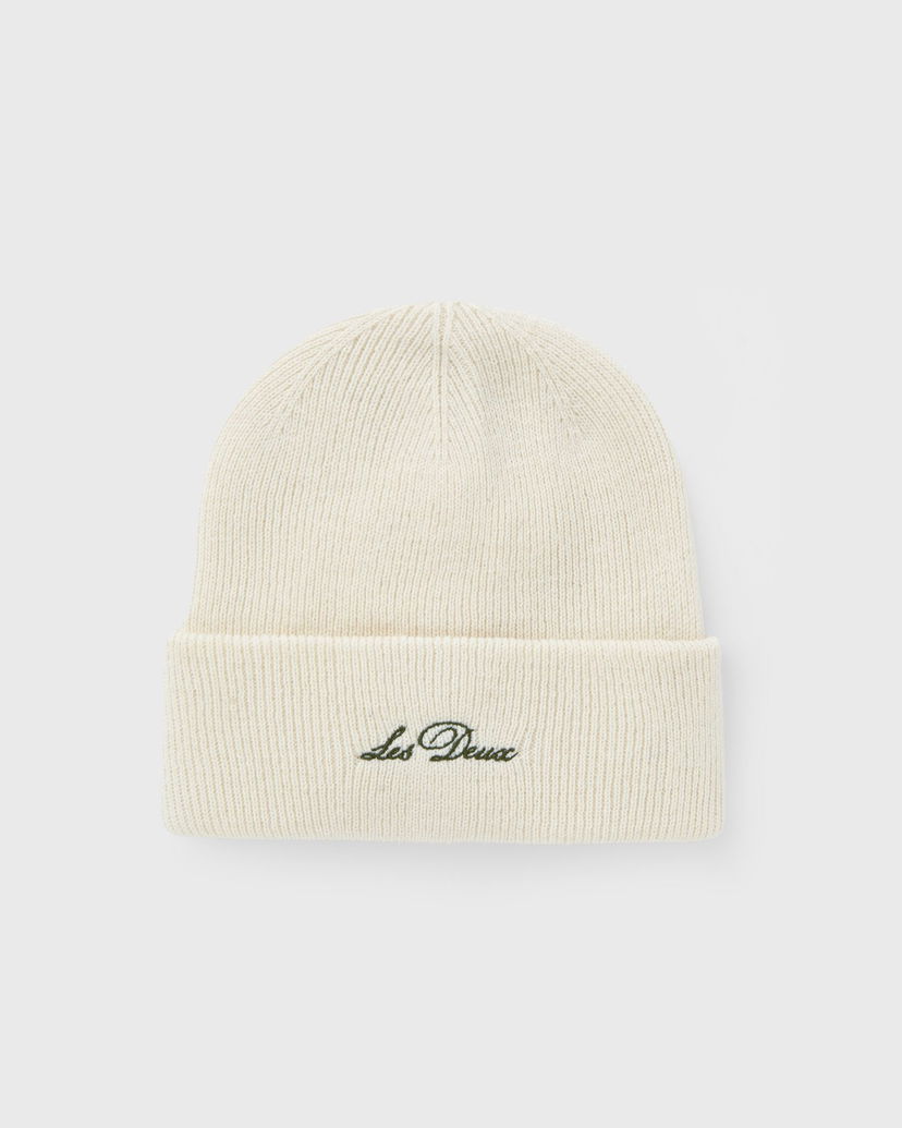 Шапка Les Deux Wayne Embroidered Knit Beanie Бяло | 1000673-215