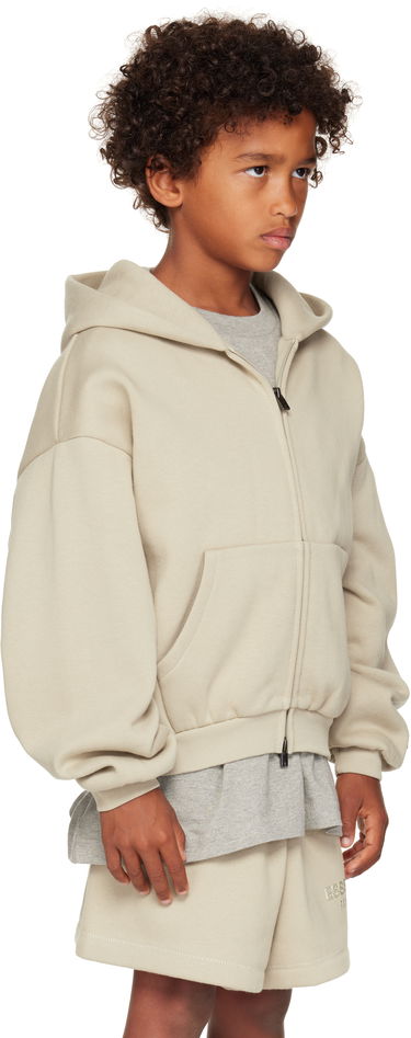 Суитчър Fear of God ESSENTIALS Kids Fleece Zip-Up Hoodie Бежово | 785SP252036K, 1