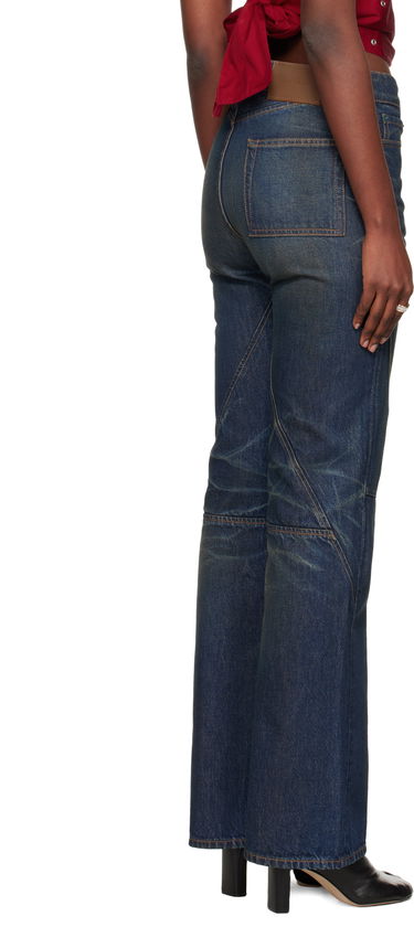 Дънки OUR LEGACY Moto Cut Flared Jeans Синьо | W4255MS, 2