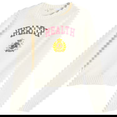 Пуловер Sporty & Rich NY Health Crest Knitted Sweater Бяло | WS065506240CR01-CRM, 1