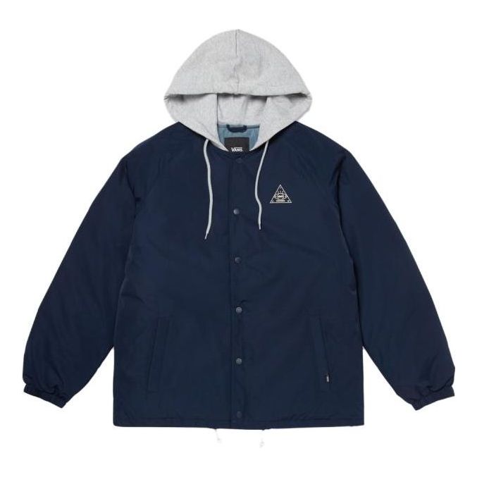 Яке бомбър Vans Hooded Coach Jacket Синьо | VN000FBYLKZ, 0