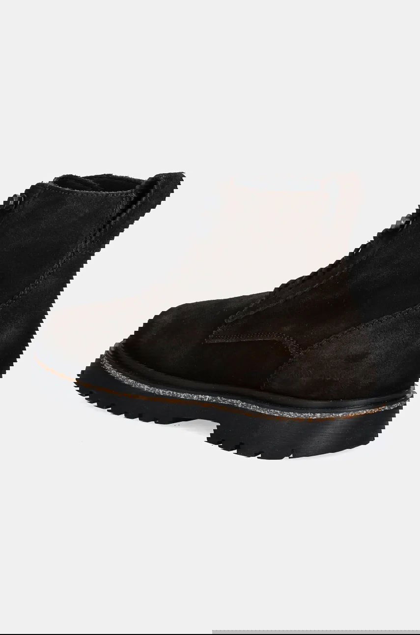 Кецове и обувки Birkenstock Highwood Lace Mid Suede Leather Narrow Fit Boots Кафяво | 1028940, 1