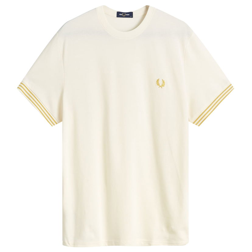 Тениска Fred Perry Striped Cuff T-Shirt Бежово | M7707-R96