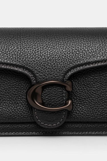 Чанта през рамо Coach Tabby Leather Shoulder Bag Черно | CY201, 3