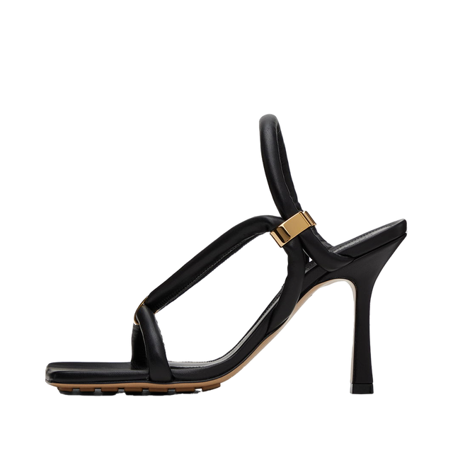 Stretch Strap Sandals "Black"
