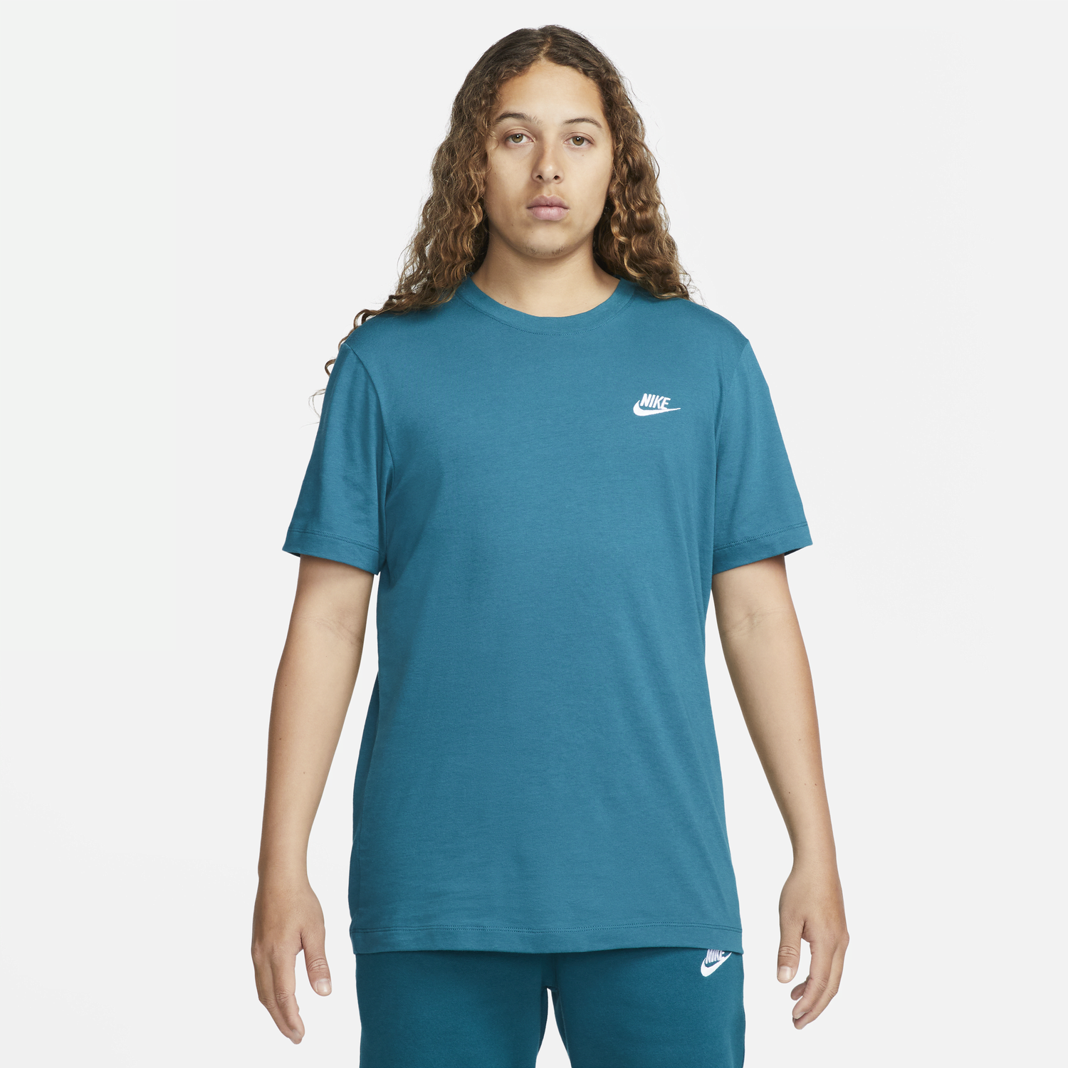 Тениска Nike Sportswear Club Тюркоазено | AR4997-381, 0