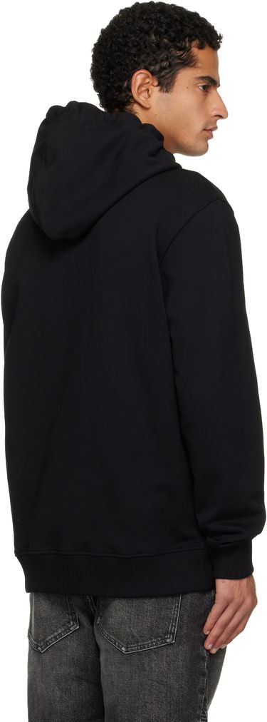 Суитчър Balmain Flocked 'Balmain' College Hoodie Черно | FH0JT047GF25, 2