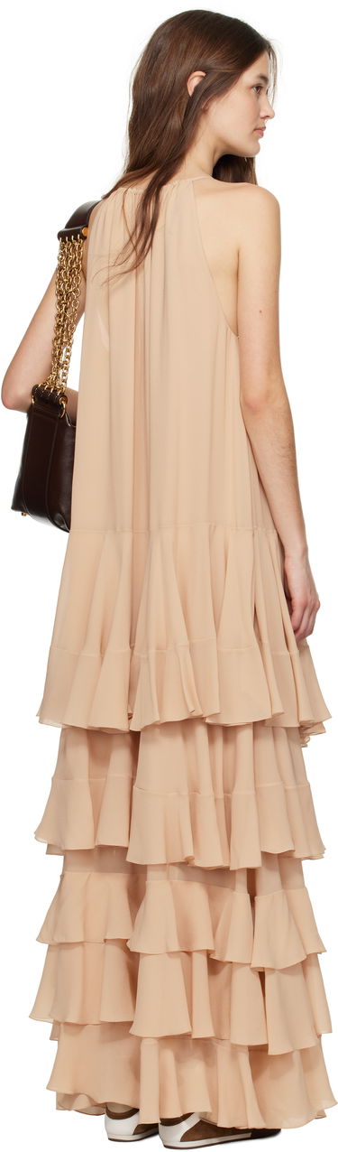 Pокля CHLOÉ Chloé Tiered Maxi Dress Бежово | CH25SRO54117, 2