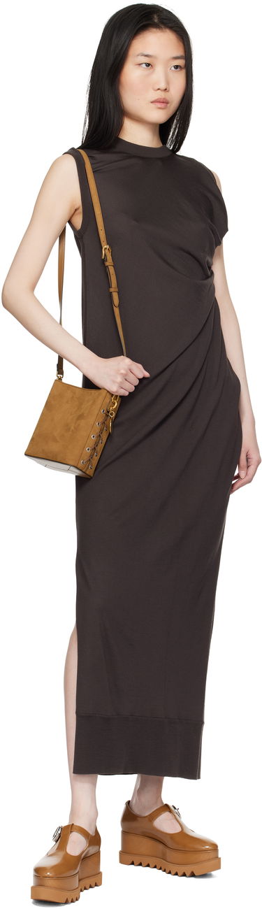 Дамска чанта Stella McCartney Whipstitched Bucket Bag Кафяво | 7B0093WP0518, 3