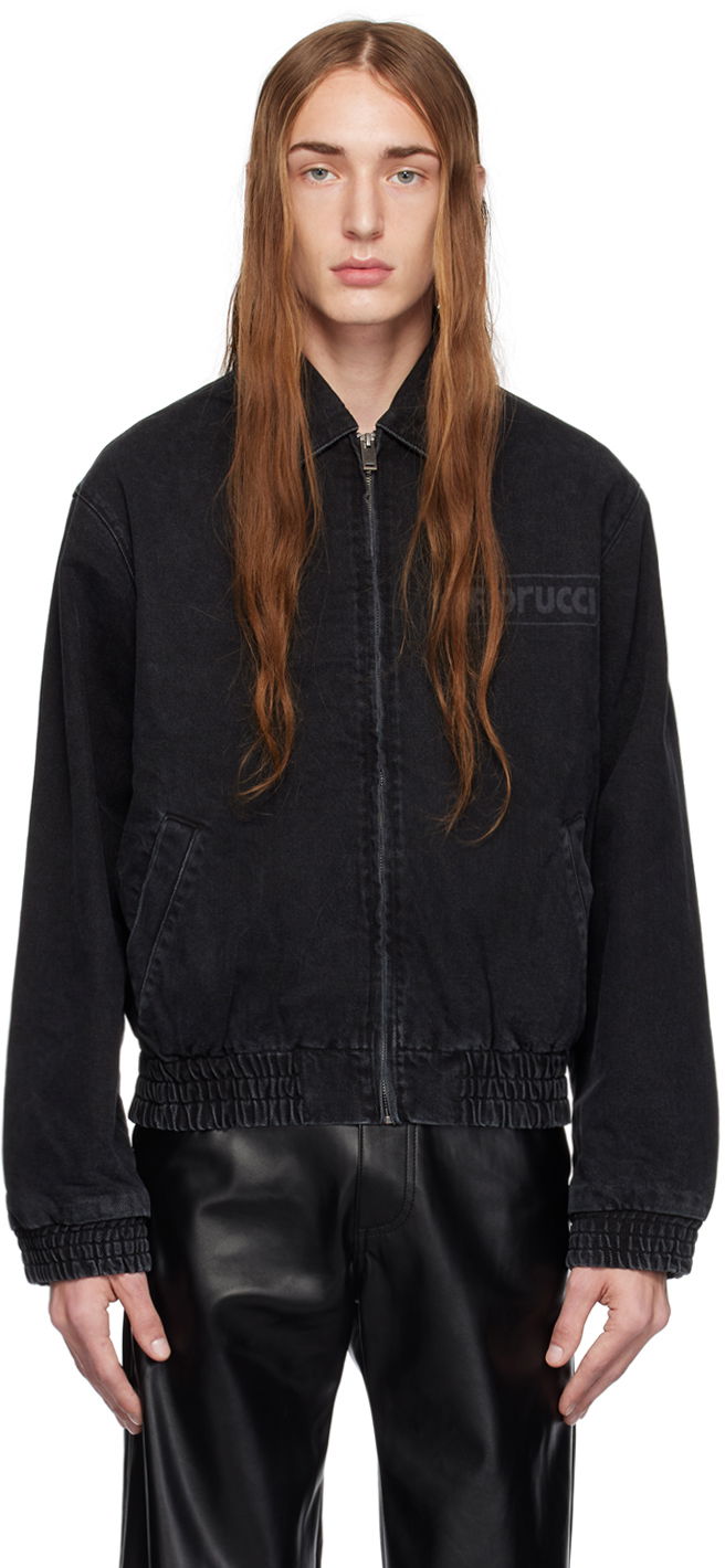 Яке бомбър Fiorucci Faded Denim Jacket Черно | U19JSLT1DBK, 0