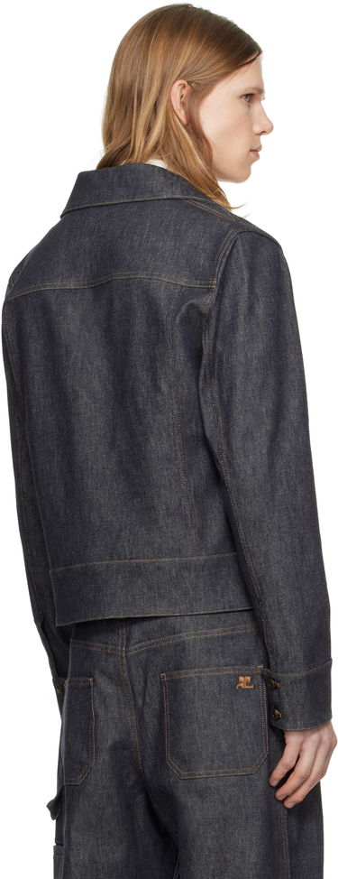 Яке Courrèges Courrèges Utility Trucker Denim Jacket Синьо | 125DBL250DE0035, 2