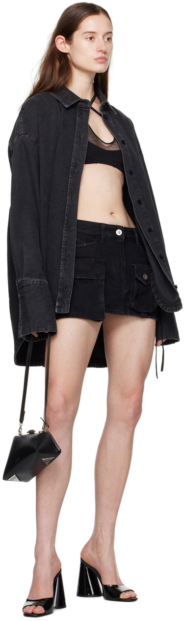 Пола The Attico Attico Fay Denim Cargo Miniskirt Черно | 241WCS136 D066, 3