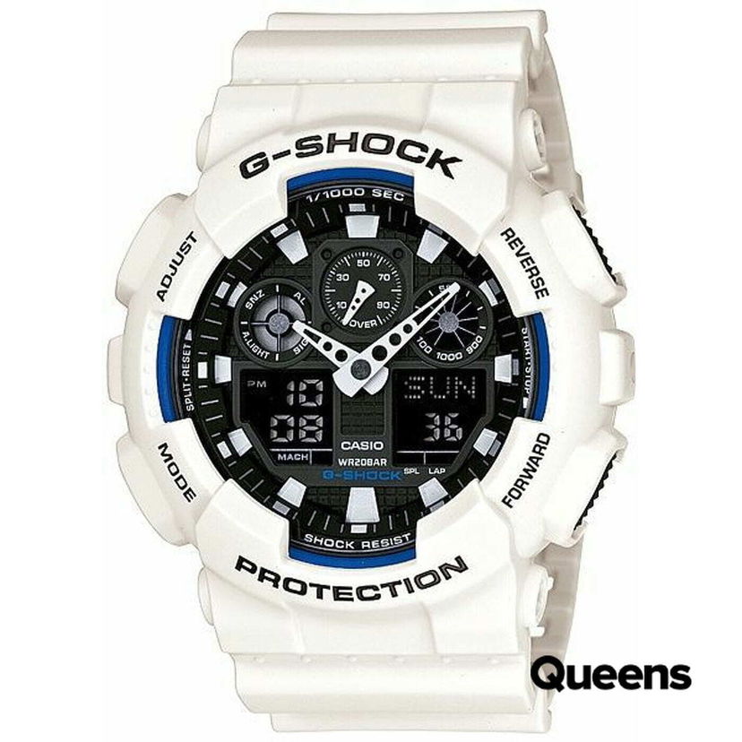 Часовник CASIO G-Shock Analog-Digital Shock Resistant Watch Бяло | CAS000080