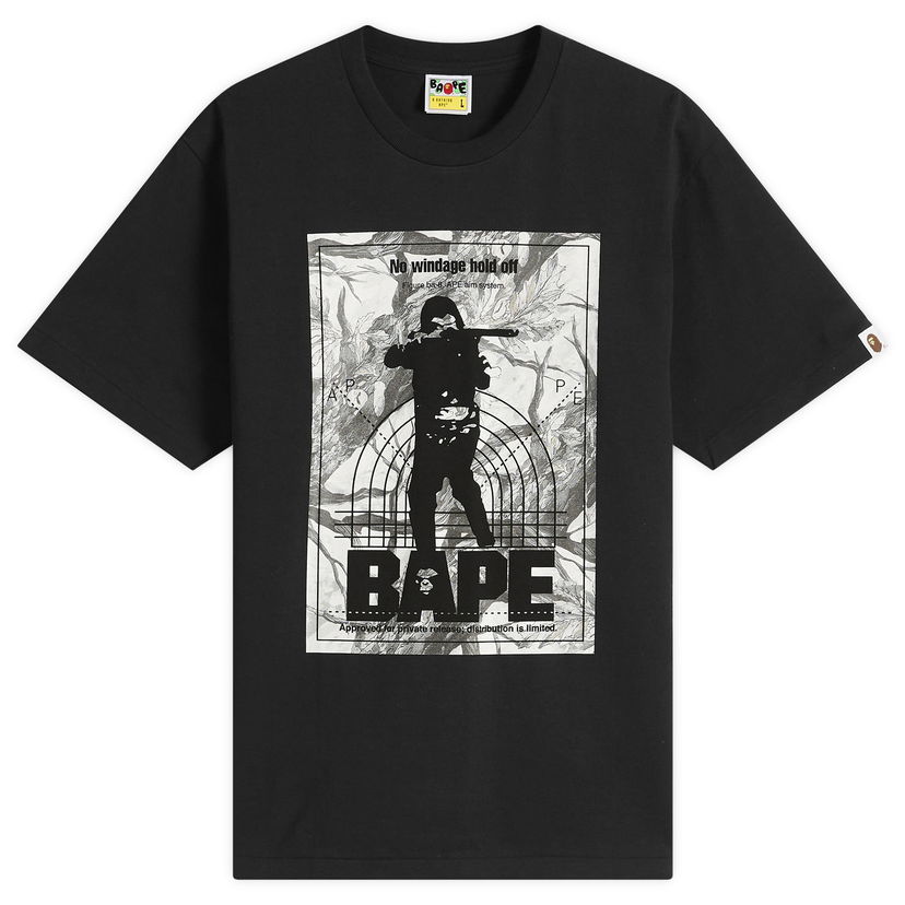 Тениска BAPE Tree Edge Camo Hunting T-Shirt Черно | 001TEL801033M-BLK