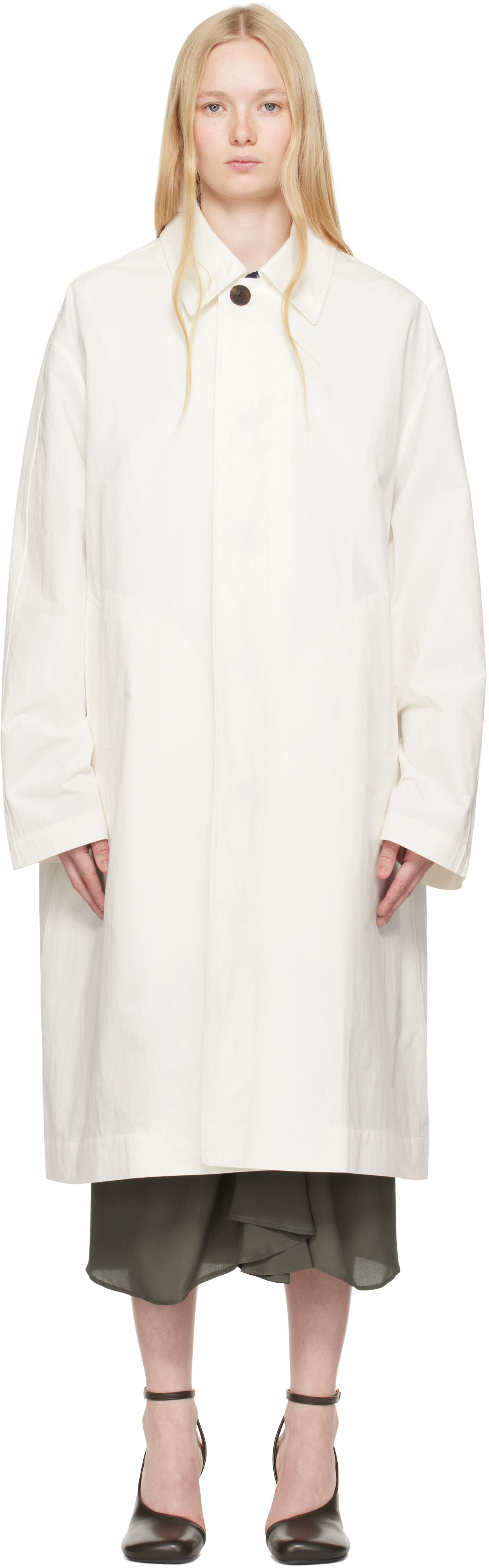 Палта Studio Nicholson Studio Nicholson Nevis Coat Бяло | NEVIS SN - 754, 0