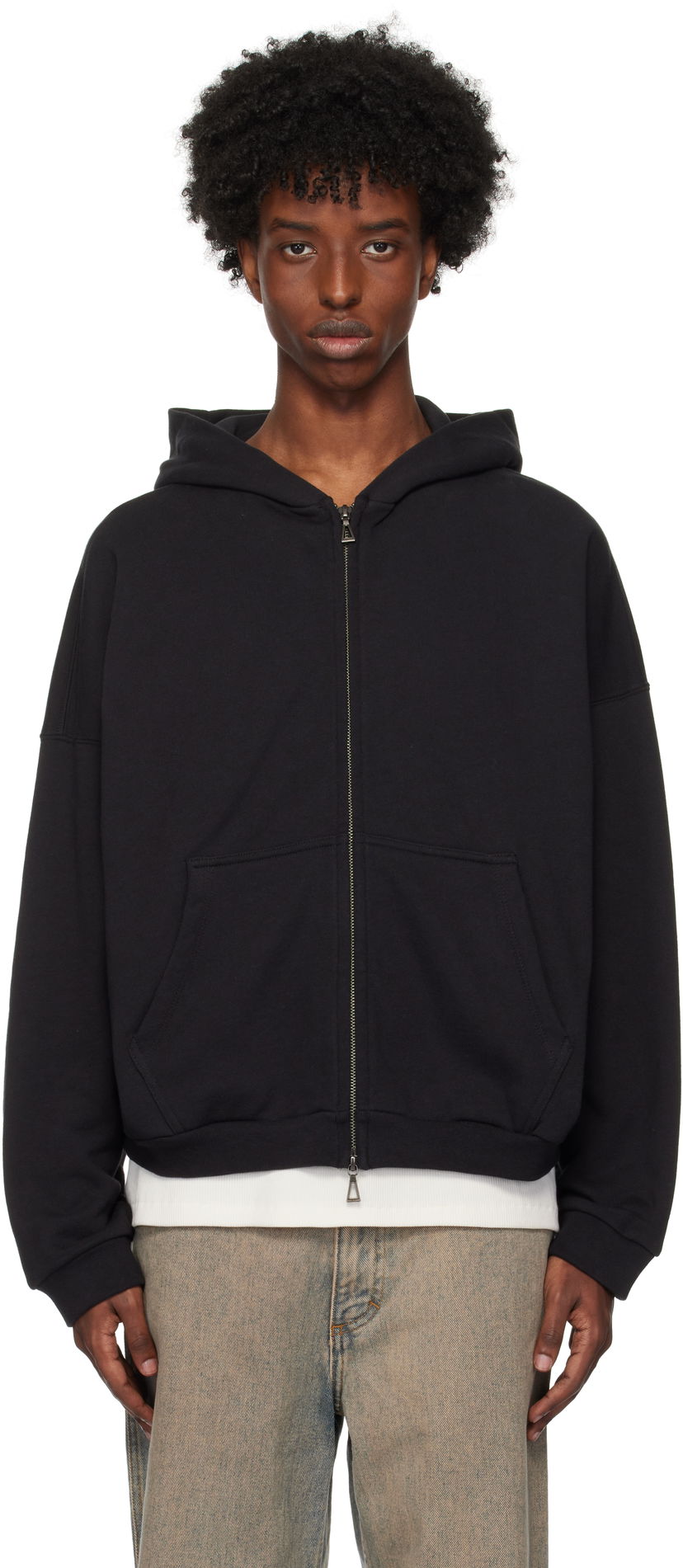 Суитчър John Elliott Frances Full Zip Hoodie Черно | B290B4210U