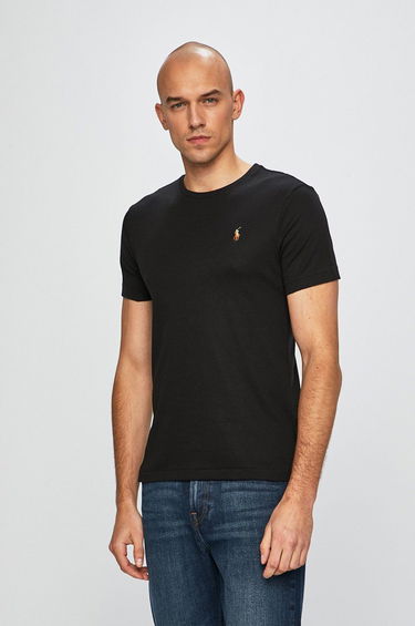 Тениска Polo by Ralph Lauren Cotton Custom Tee Черно | 710740727001, 3